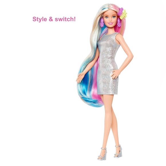 Barbie - Fantasy Hair - from Unicorn to Mermaid - NEW - Picture 6 of 7